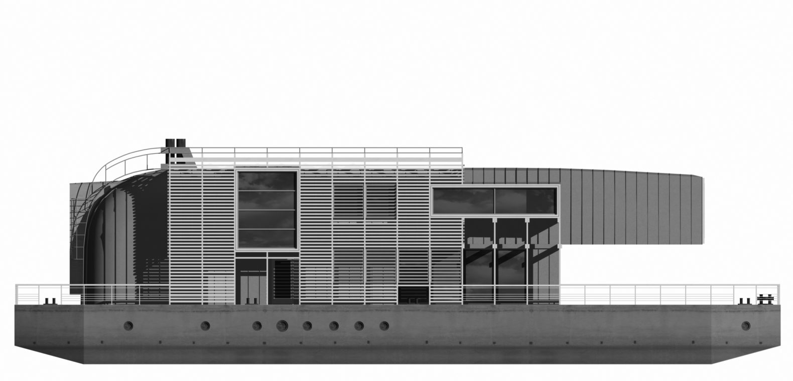 Дебаркадер из бетона изготовление